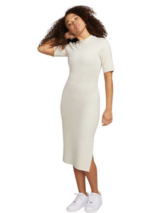 Nike Sportswear Essential Midi Dress with Slit Beige DV7878-104 | Skroutz.mt