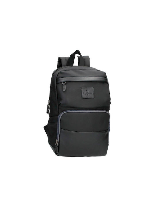 Pepe Jeans Men's Fabric Backpack with USB Port Black