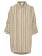 ICHI Summer Shirt Dress Dress Beige