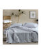Kentia Vegas Tagesdecke Einzelbett aus Polyester Grey 160x240cm
