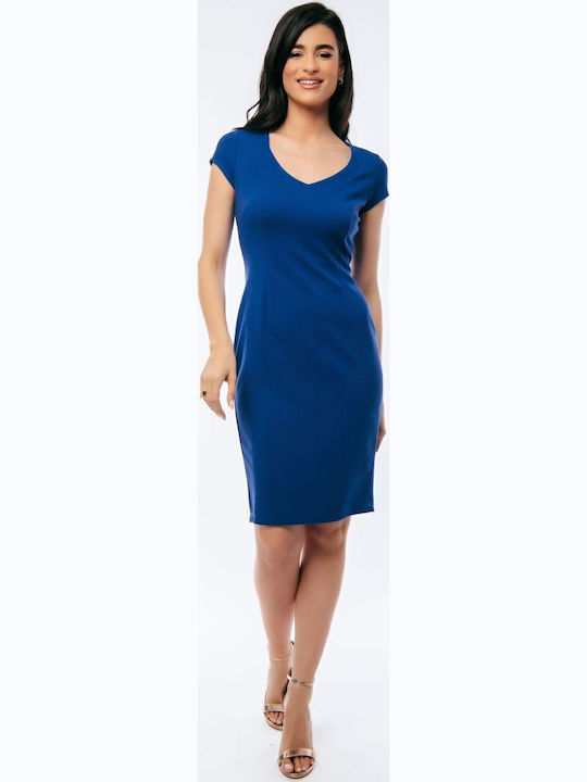 BelleFille Summer Mini Dress Blue