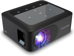 Philips NeoPix 110 Mini Projektor HD Lampe LED mit Wi-Fi und integrierten Lautsprechern Schwarz
