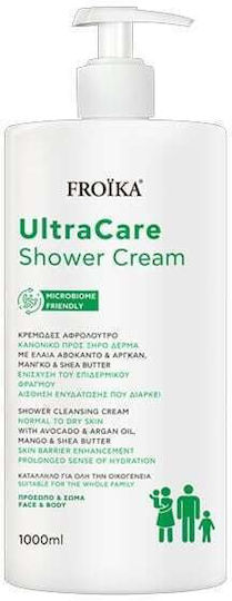 Froika Ultracare Shower Cream Κρεμώδες Αφρόλουτρο Κανονικό Προς Ξηρό Δέρμα 1000ml