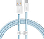 Baseus Dynamic Series USB 2.0 Cablu USB-C bărbătesc - USB-C de sex masculin / USB-A de sex masculin 100W Albastru 1m (CALD000603)