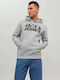Sweatshirt with Hood Light Grey Melange