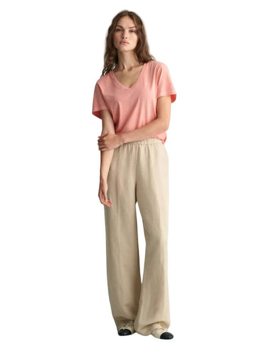 Gant Women's Linen Trousers Beige