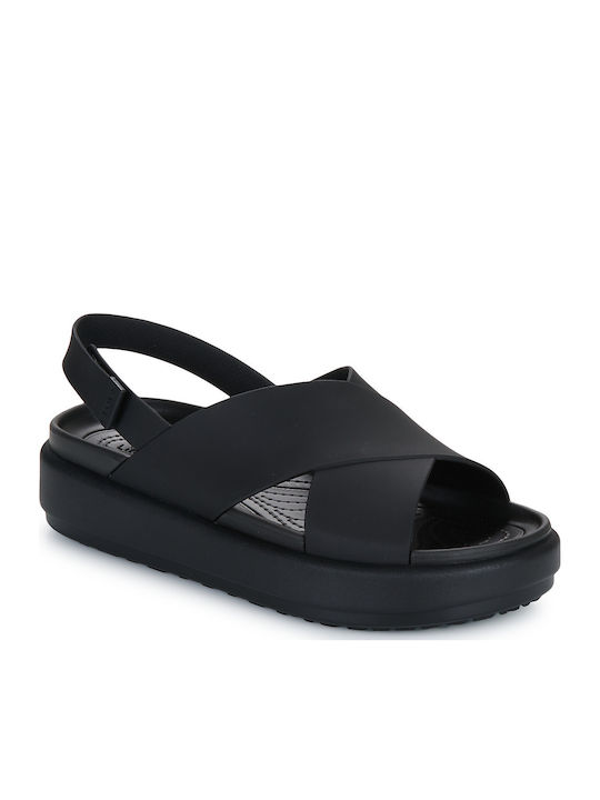 Crocs Brooklyn Luxe Sandale Casual Damă Negre