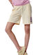 Body Action Women's High-waisted Sporty Shorts Beige