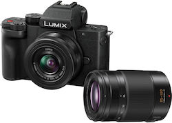 Panasonic Lumix DC-G100D Kit (G Vario 12-60mm F3.5-5.6 Asph. Power OIS + G 35-100mm F/4-5.6 OIS) Μαύρη