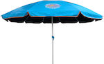 Maui & Sons Beach Umbrella Aluminum Diameter 2.2m with UV Protection and Air Vent Turquoise