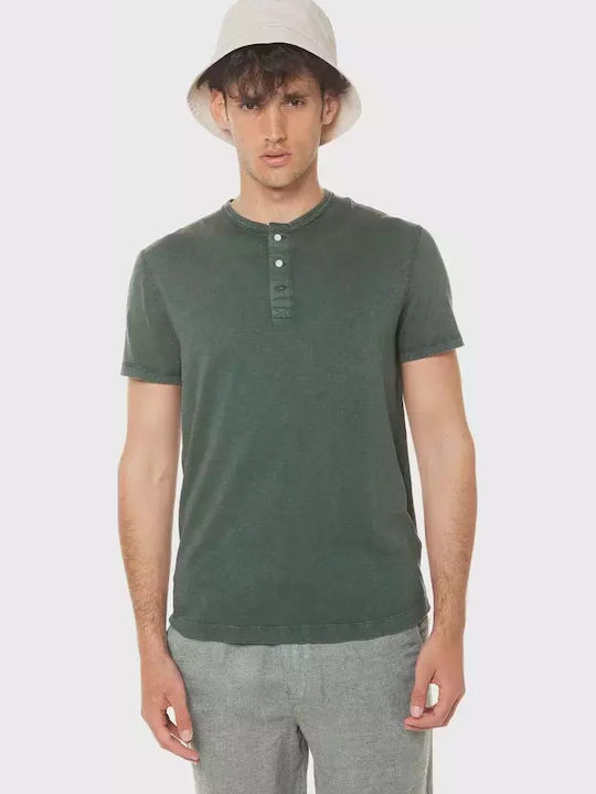 Superdry Superdry Jersey Grandad Kurzarmbluse Grün