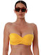 Bluepoint Strapless Bikini Top Κίτρινο