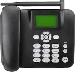 Σταθερό Gsm Τηλέφωνο Κάρτα Sim Λειτουργία Κινητού Τηλεφώνου Skua64499 Μαύρο