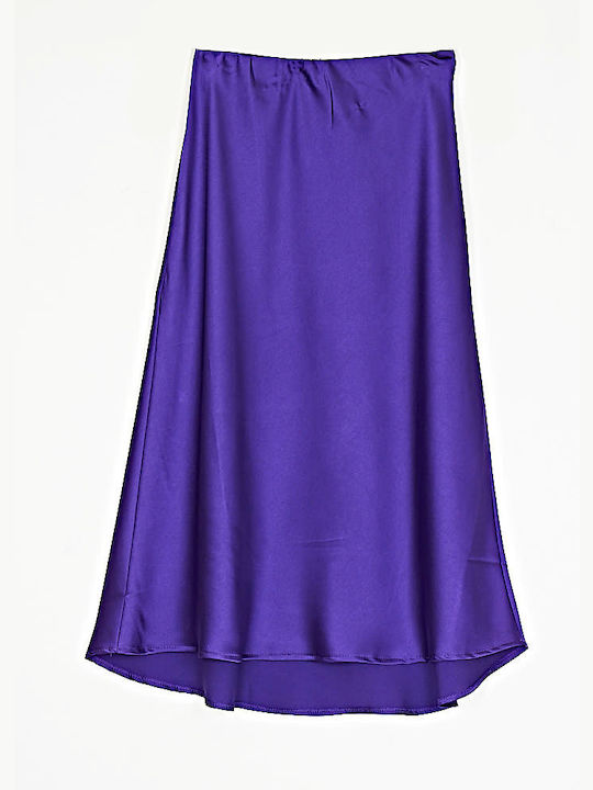 Cuca Midi Skirt Cloche in Purple color
