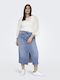 Denim Maxi Fustă Albastru