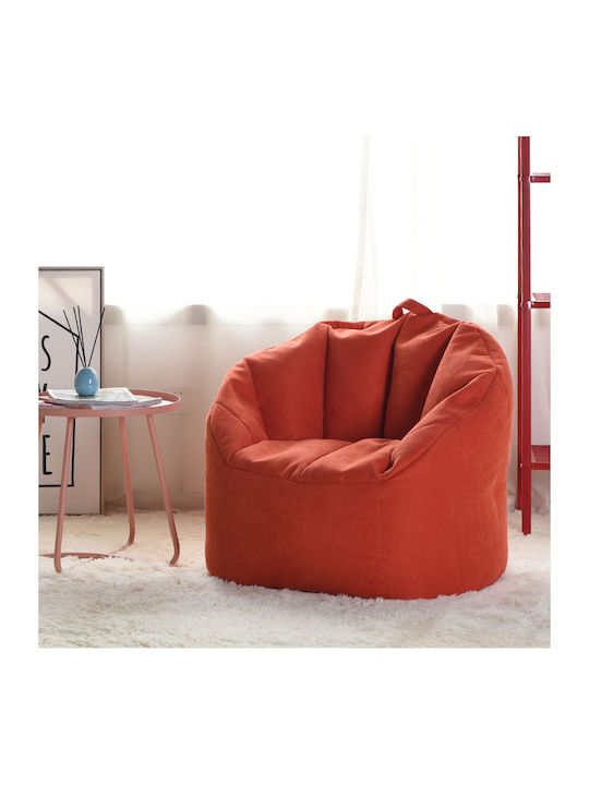 Bean Bag Armchair Orange 75x70cm