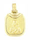 Ios Pendant Kids Talisman with the Virgin Mary made of Gold 14K PXUK1054