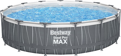 Bestway STEEL PRO MAX Piscină PVC Gonflabilă 457x107buc