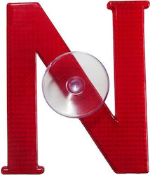 Carro 221842 New Driver Sign N Suction Cup 12x15cm Reflective Plastic 1 Piece