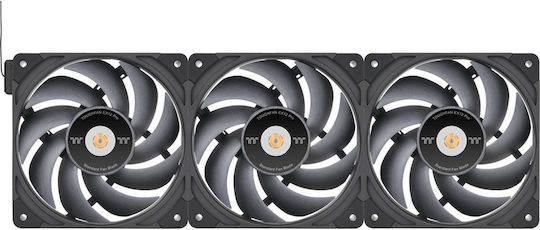 Thermaltake ToughFan EX12 Pro Case Fan 120mm Max 500rpm Max 70.8cfm Connection 4-Pin Molex Red LED 3pcs