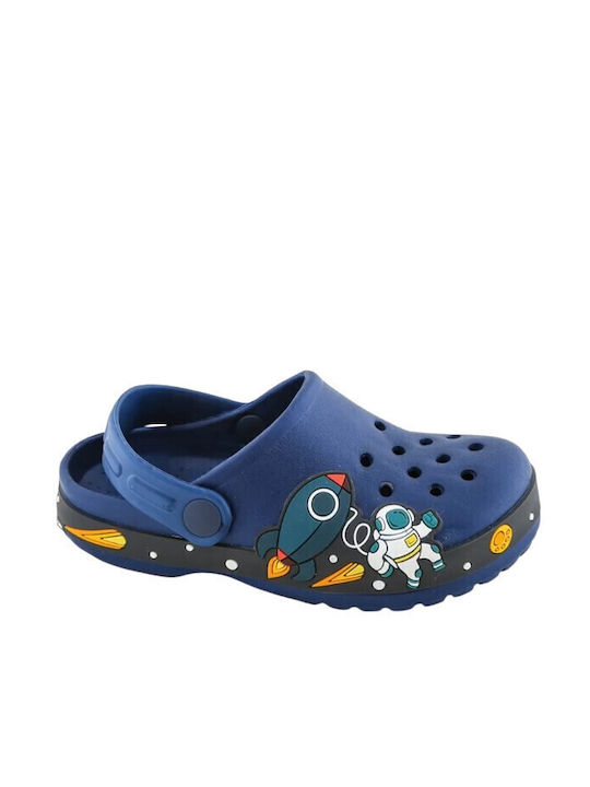 Cubanitas Kids Beach Clogs Navy Blue