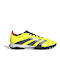 Adidas Predator 24 League TF Scăzut Pantofi de fotbal cu clești mulați Yellow 2 / Core Black / Solar Red