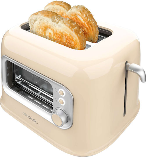 Cecotec Retrovision Prăjitor de pâine 2 sloturi 700W Bej