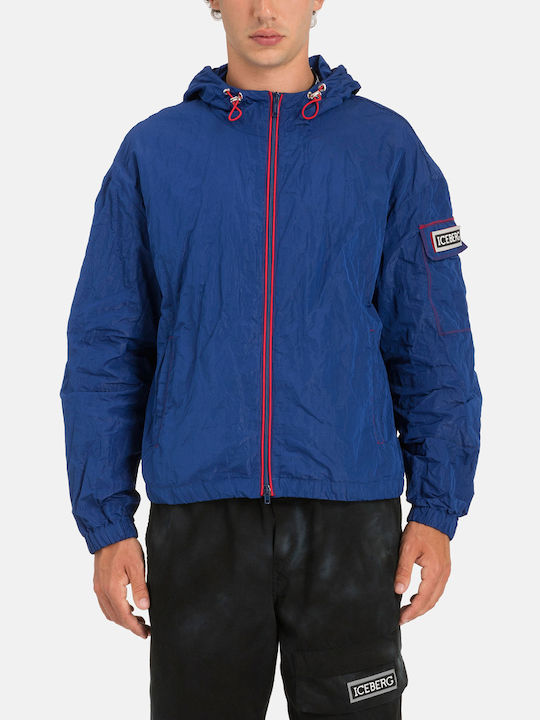 Iceberg Herren Jacke Lässig Blau