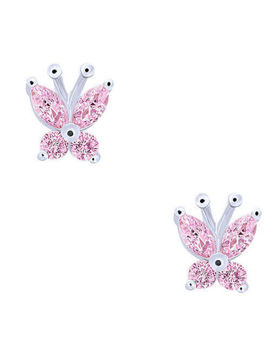 Iris Kids Earrings Studs Butterflies made of Silver