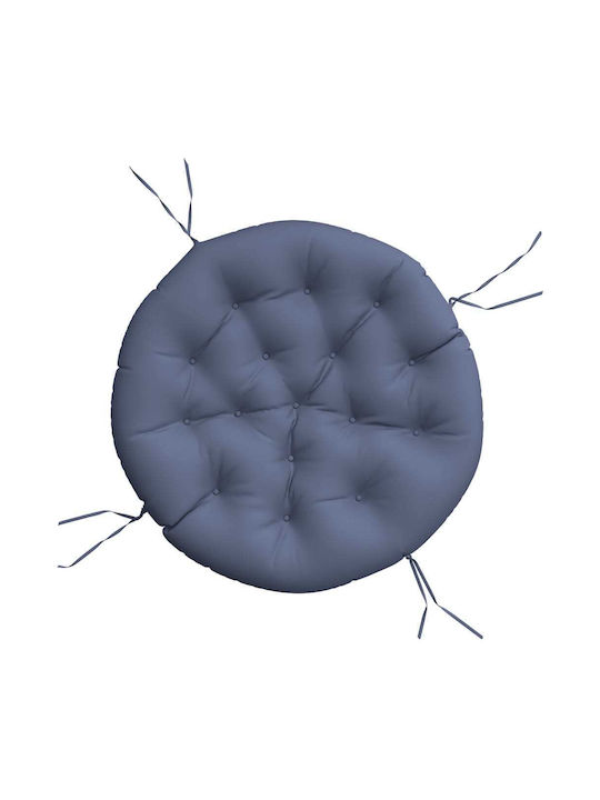 vidaXL Pernă Scaunului De Grădină Waterproof Rotund Albastru Marin 100x100cm