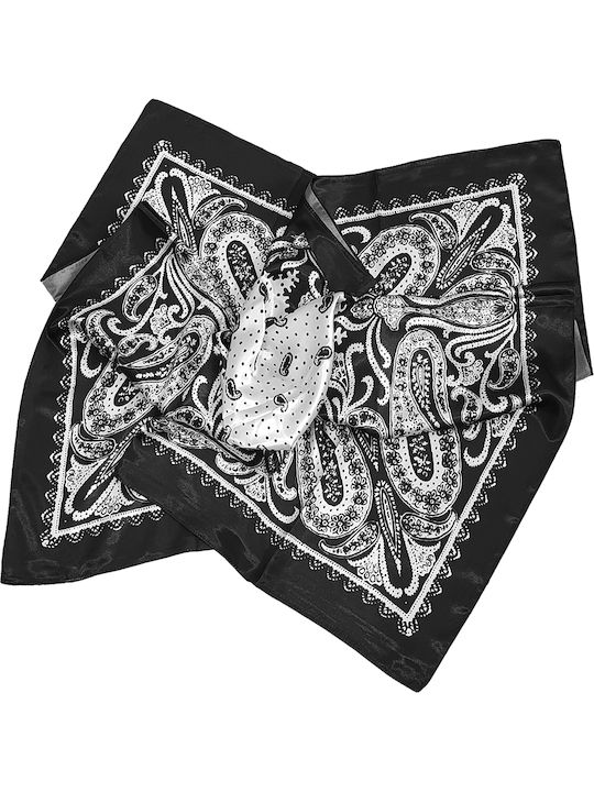 Gift-Me Women's Silk Scarf Black