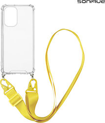 Sonique Strap Back Cover Σιλικόνης Κίτρινο (Poc...