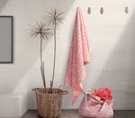 Nef-Nef Groovy Pink Pink Cotton Beach Towel with Fringes 170x90cm