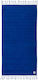 Nef-Nef Beach Towel Cotton Blue with Fringes 160x80cm.