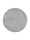 vidaXL Anti-slip Rug Round Grey