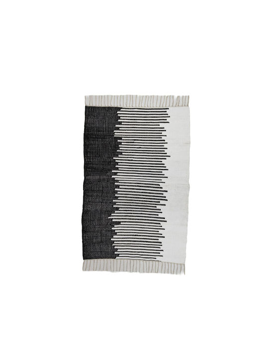 InTheBox Teppich Rechteckig Sommer aus Jute White Black