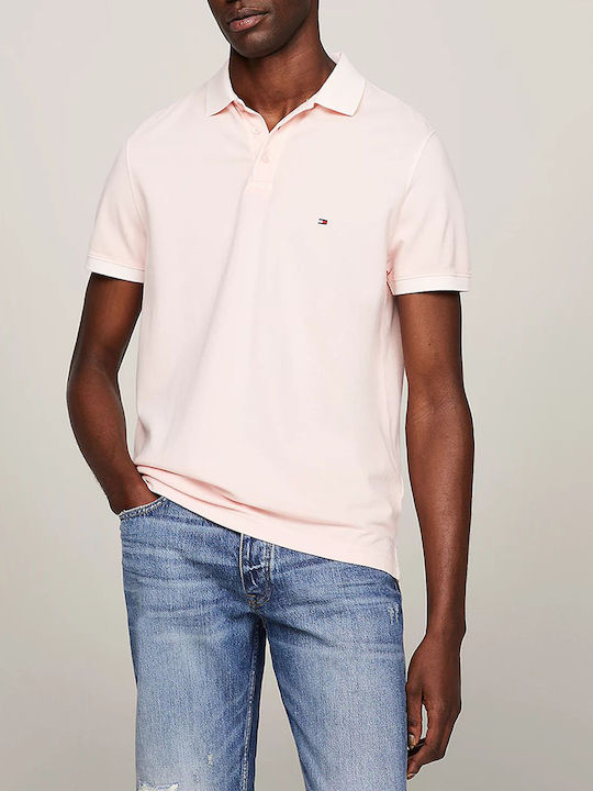 Tommy Hilfiger Bluza Bărbătească cu Mânecă Scurtă Polo Lightpink