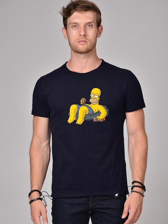 Bigbong T-shirt Bărbătesc cu Mânecă Scurtă Marina