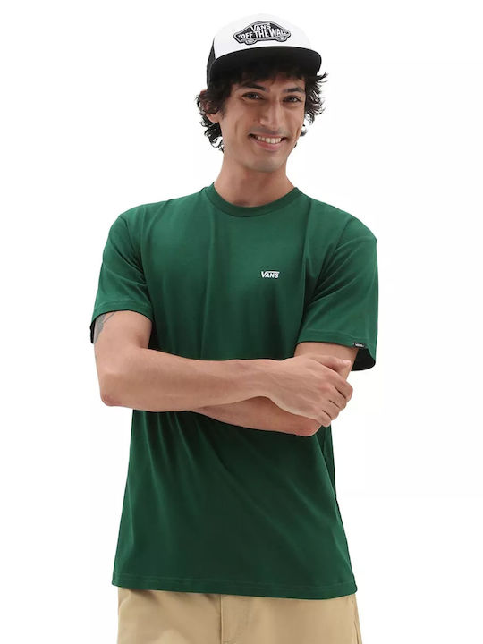 Vans Left Chest Men's Short Sleeve T-shirt Green