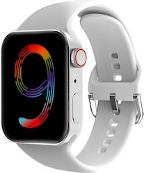 S9 Pro Max 45mm Smartwatch με Παλμογράφο (Λευκό)