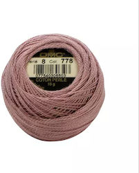 DMC Perle Δαντελόνημα Βαμβακερό Ροζ 80m 10gr