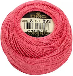 DMC Perle Δαντελόνημα Βαμβακερό Ροζ 80m 10gr
