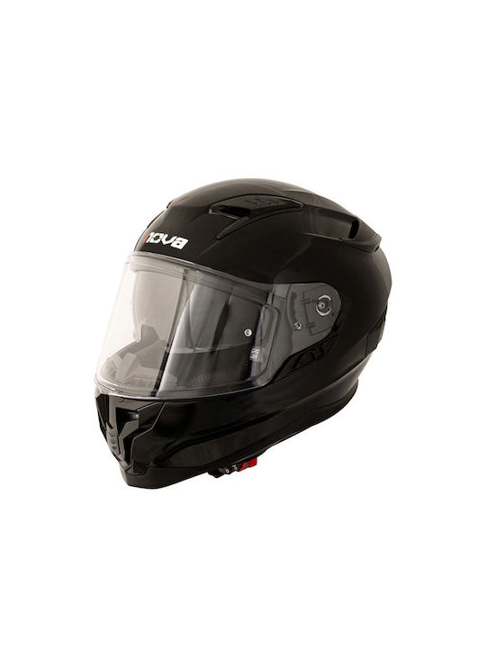 Nova Racing Road Rider Full Face με Sun Visor ECE 22.06 BLACK GLOSS