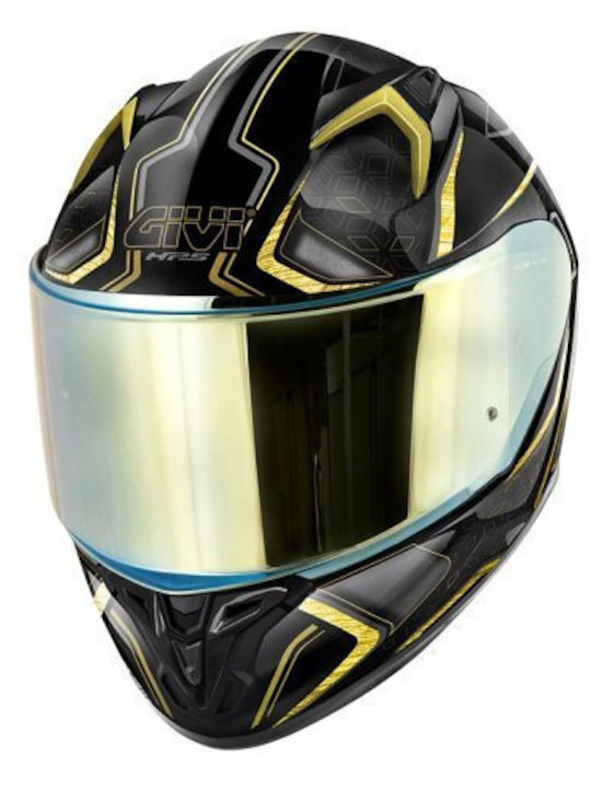 Givi H50.8 Mystical Black/Gold Motorradhelm Volles Gesicht ECE 22.06 mit Pinlock und Sonnenblende