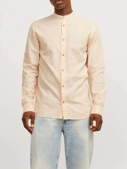 Jack & Jones Μακρυμάνικo Λινό Πουκάμισο σε Κανο...