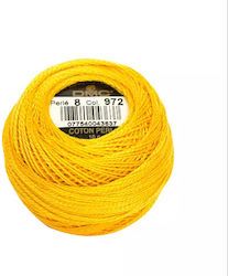 DMC Perle Δαντελόνημα Βαμβακερό Κίτρινο 80m 10gr