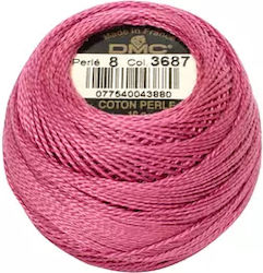 DMC Perle Δαντελόνημα Βαμβακερό Ροζ 80m 10gr