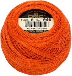 DMC Perle Δαντελόνημα Βαμβακερό Πορτοκαλί 80m 10gr
