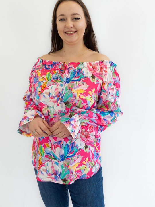 Brak Bluza de Damă Floral Multicoloră