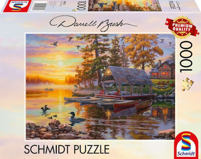 Puzzle Schmidt Bush Boathouse Canoes 1000pcs